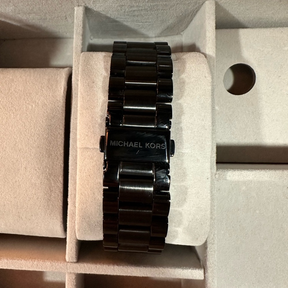 Michael Kors All-Black Chronograph Stainless Steel Watch - Picture 3 of 5
